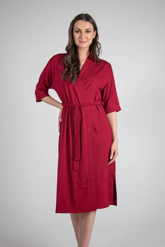 942 Visa Hosszú köntös De Lafense - bordó színű