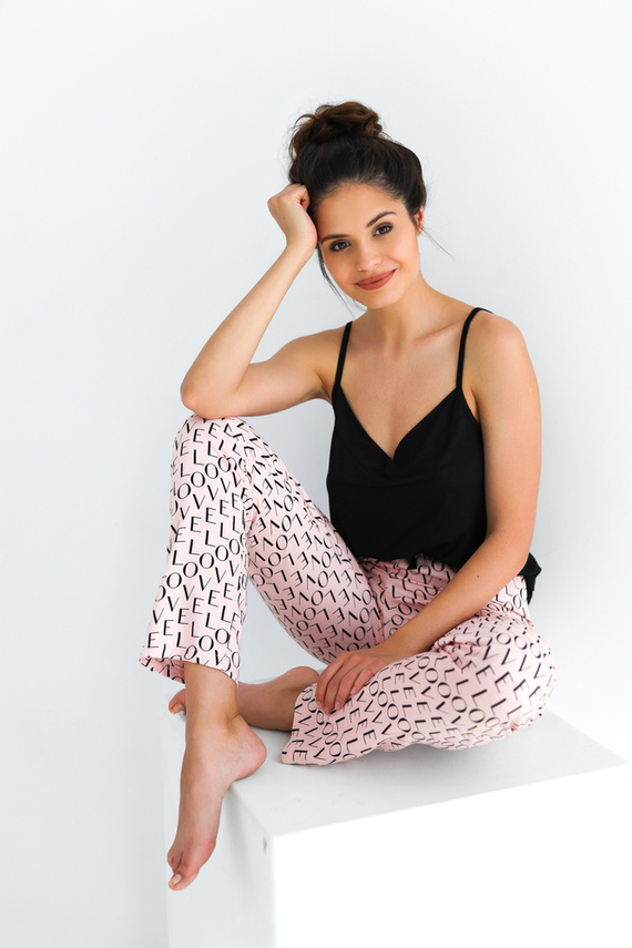 Paula Sensis női pizsama - fekete