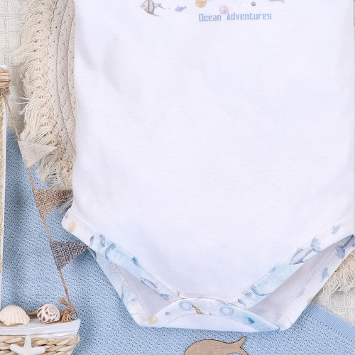 ABN-5448 Sea Of Joy organikus pamut body Nini - organikus pamut, rövid ujjú, rövid ujjú