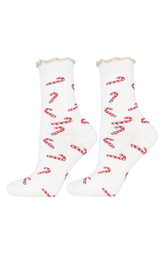 Moraj karácsonyi zokni CSL300-092 - pamut, puha, lurex és frottír zokni