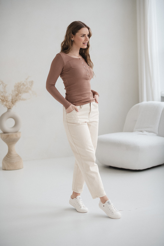 Tummy Milk&Love kismama és szoptatós felső viszkóz toffee