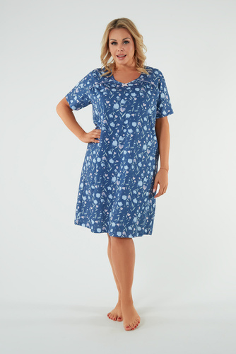 Agalia hálóing, rövid ujjú Olasz divat - print