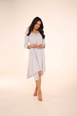 439 Nice De Lafense éjszakai ruha - nőies elegancia és alvási kényelem - könnyű melange