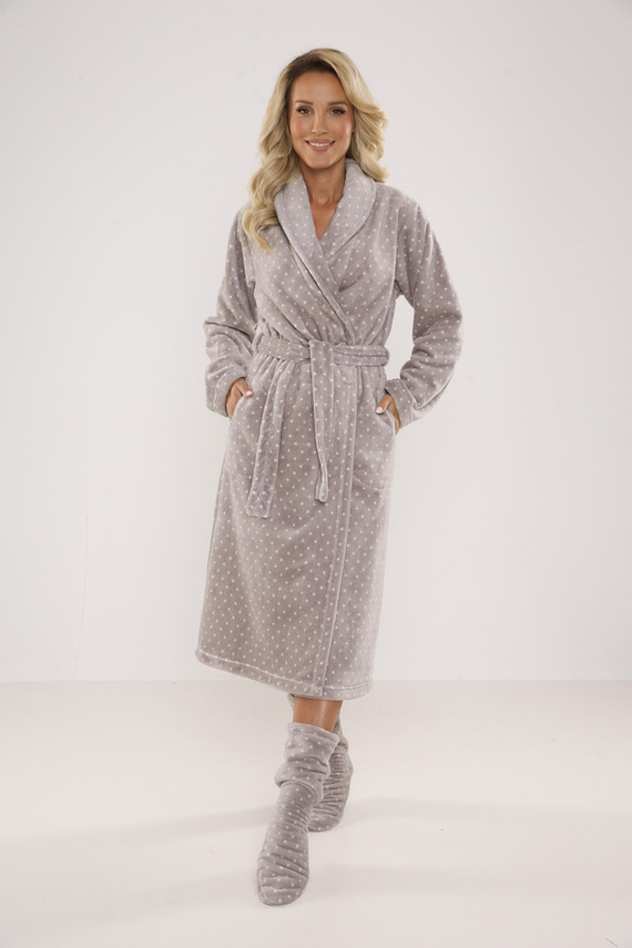 548 Melanie Női hosszú köntös Forex - szürke