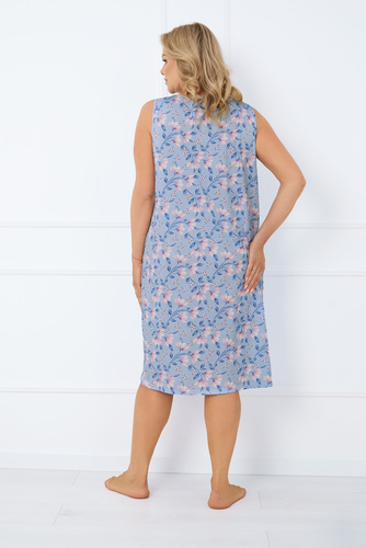 Facelia kigombolt hálóing, széles pántos olasz divat - print