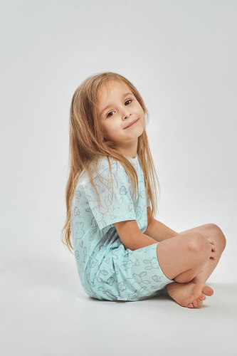 Lány hálóing 3547 Arleta Taro 100% pamut türkiz