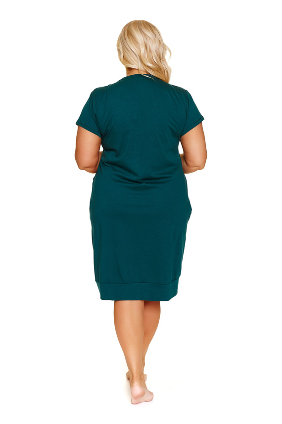 4348 Doctor Nap - Terhességi és szoptatós hálóing | 100% pamut, lengyel gyártmány - smaragdzöld