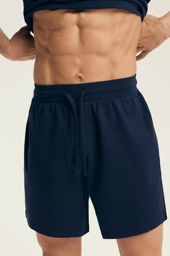 Férfi Core 43462 Legend Henderson sötétkék pizsama - pamut, rövid ujjú, dobozos, dobozos