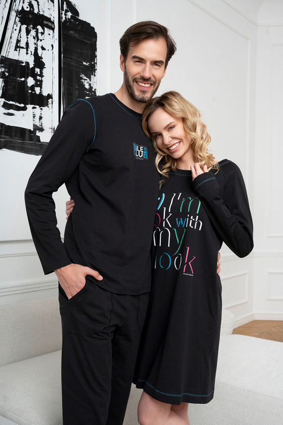 Olza hálóing Olasz divat - fekete