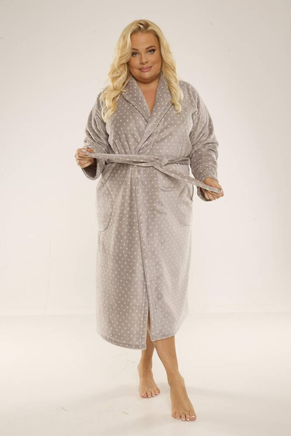 548 Melanie Női hosszú köntös Forex - szürke