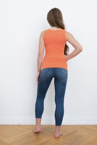 Ibiza ing Női széles pántos olasz divat - narancssárga