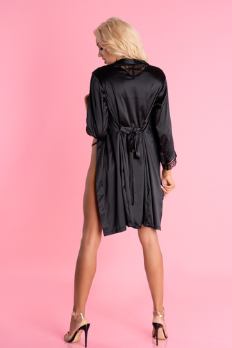 Ariladyen Fekete LC 90568 Scallo Collection női köntös LivCo Corsetti