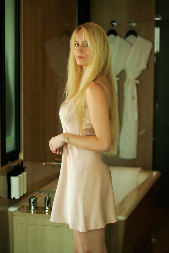 Ibiza slips szatén női alsó Kalimo - nude