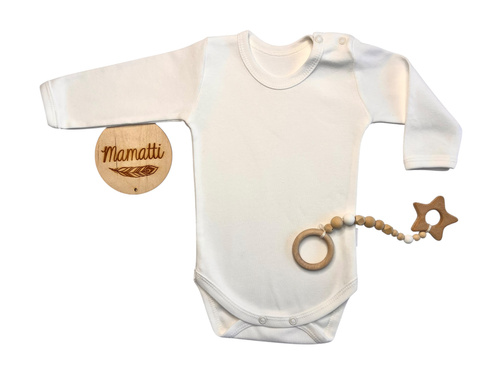 Mamatti hosszú ujjú lány bodysuit BD14927 - 100% pamut, kényelem és stílus