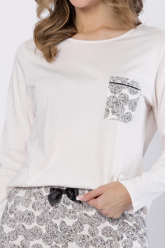 Baśka 1698 Leveza pizsama fekete - klasszikus, kétrészes, kényelmes