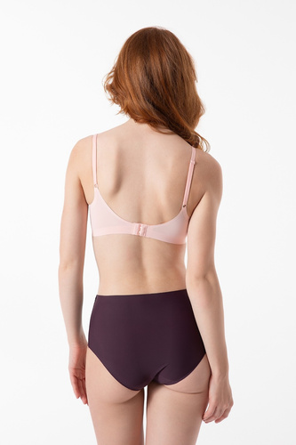 Sötét szilva Simple Maxi Julimex bugyi - sima, varrás nélküli, dobozban