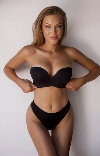 BC-1167 Expert Bra Bardot melltartó Kinga - fekete