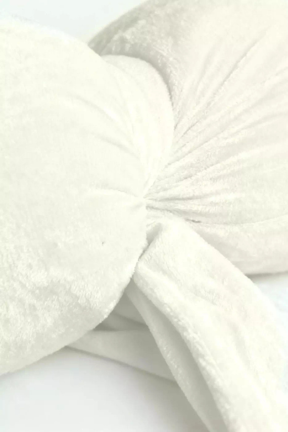 Karácsonyi Cocard párna 40x23 Spod Igły i Nitki - krémszínű bársony párna, Öko-Tex tanúsítvánnyal