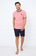 Férfi pizsama - piros 