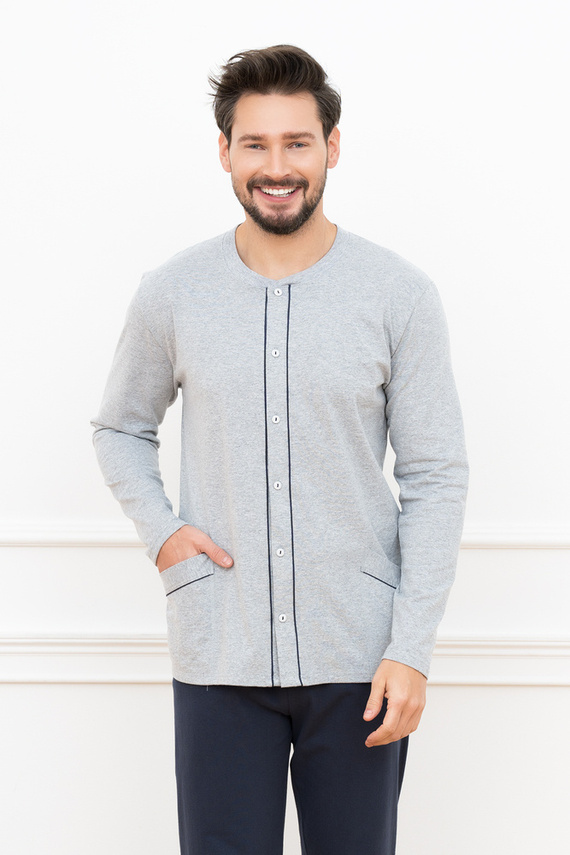 Alcest Férfi hosszú ujjú, hosszú nadrág olasz divat - tengerészkék