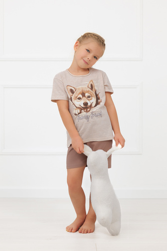 Lány pizsama Shiba Italian Fashion 100% pamut rövidnadrág