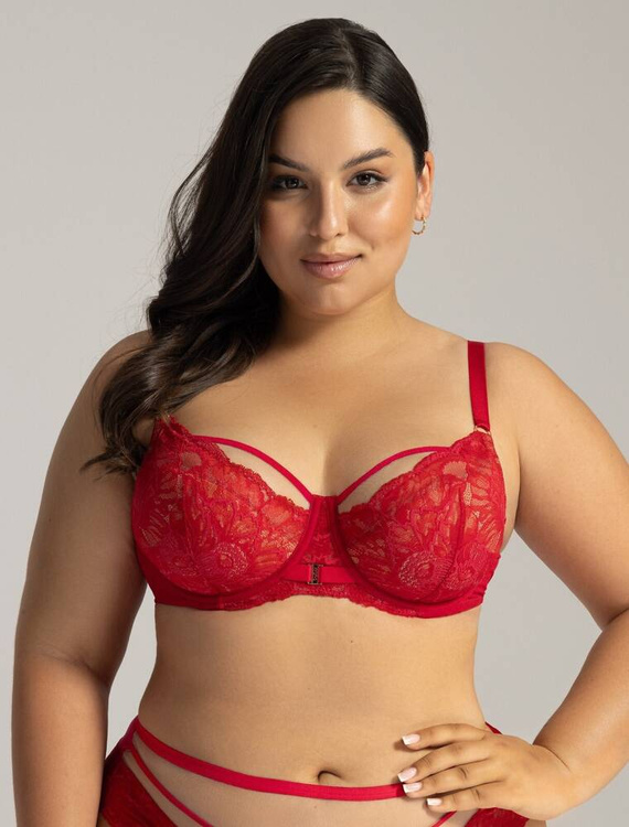 2157 Ava félig párnázott melltartó piros