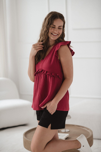 Milky Butterfly Terhességi és szoptatós blúz - kényelem és stílus Milk&Love málna