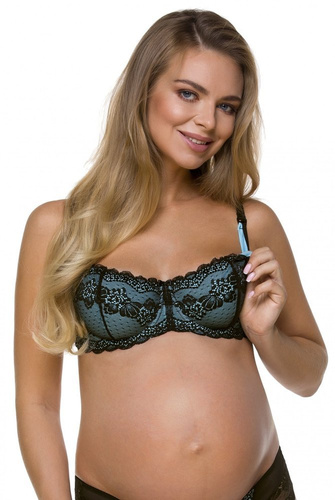 3111 Lupoline-fekete-kék szoptatós melltartó