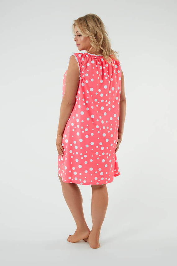 Raba hálóing és szoptatós alsó, széles pántos olasz divat - málnás mintás