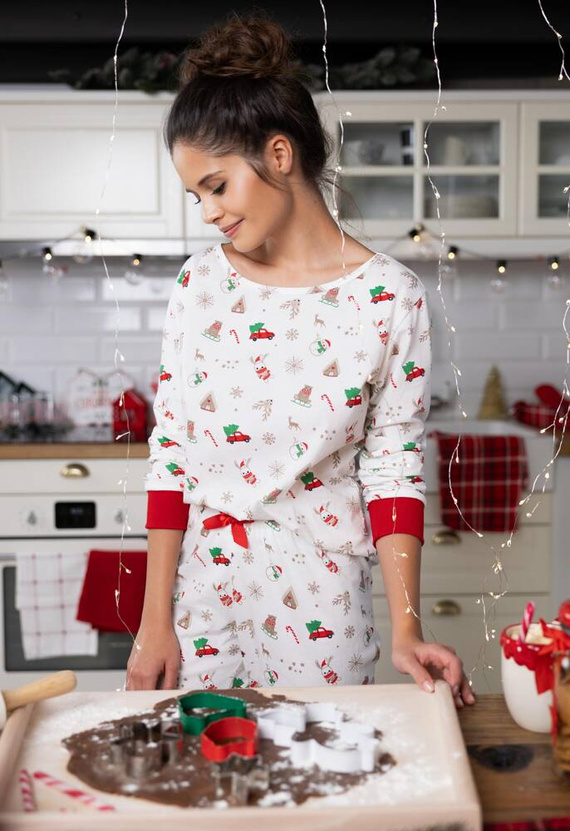 Samantha Sensis női pizsama -ecru színű