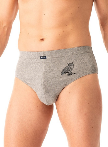 Férfi alsónadrág MPP 703 B25 Key szürke fekete - pamut, 2 csomag dobozban, kényelem és stílus