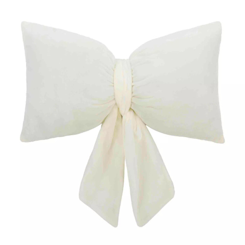 Karácsonyi Cocard párna 40x23 Spod Igły i Nitki - fehér bársony párna, Öko-Tex tanúsítvánnyal