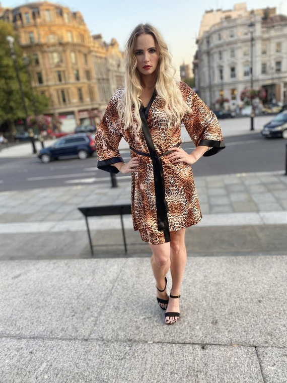 417 Valentina női köntös Forex - bézs - bézs