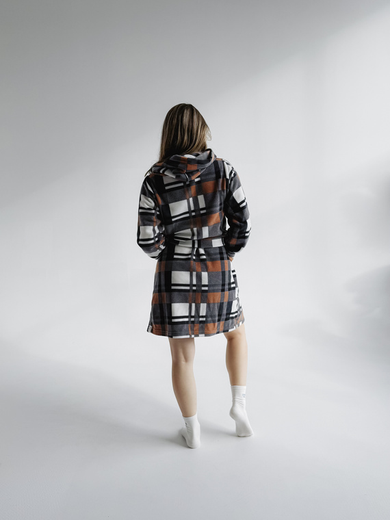 031 De Lafense fürdőköpeny takaró - meleg gyapjú női fürdőköpeny Super Cozy, teve színű, camel