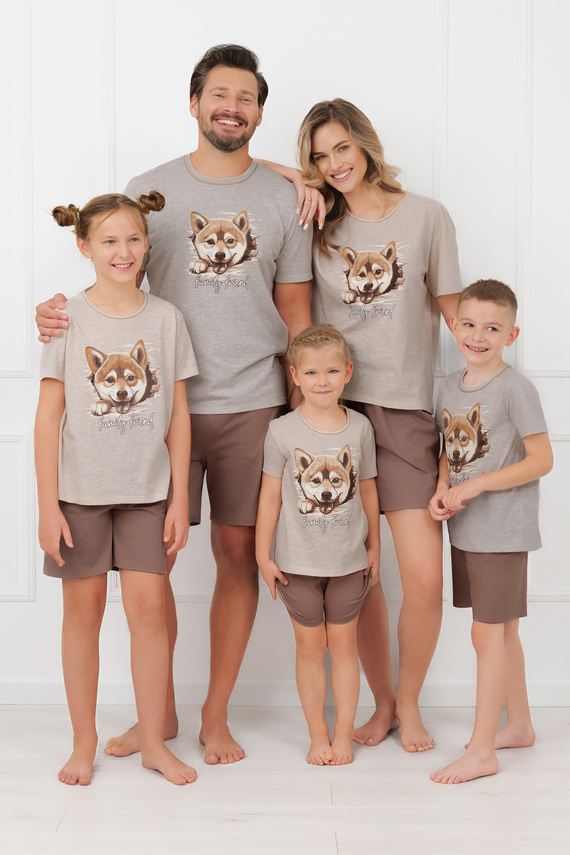 Fiú pizsama Shiba Italian Fashion 100% pamut rövidnadrág