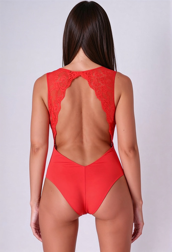 Evalie Body Red Passion red - elegáns női bodysuit - elegáns női bodysuit