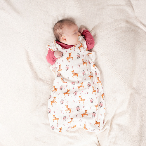 216043 Lala Nicol baba hálózsák - 100% pamut, szandi és madár mintával