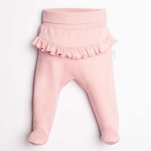 220010 Nicol babanadrág 100% pamut Oeko-Tex rózsaszín fodorral