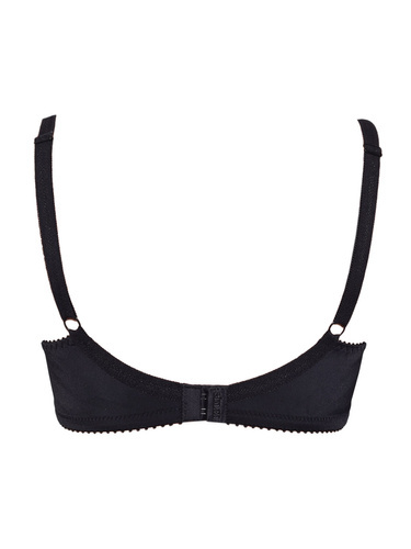 Donna 1962 Mikroszálas, pamut, fekete, puha melltartó, merevítővel, fekete