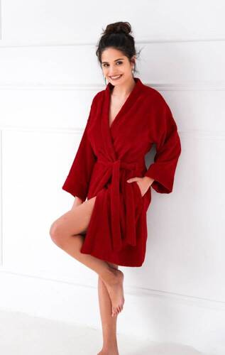 Női gördülő köntös Sensis - piros