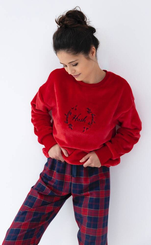 Cordelia Sensis női pizsama - tengerészkék-piros