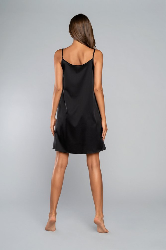 Touch hálóing keskeny pántos, rövid Italia Fashion - fekete