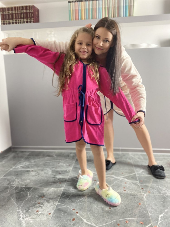 374 / 375 Desiree baba fürdőköpeny - málna