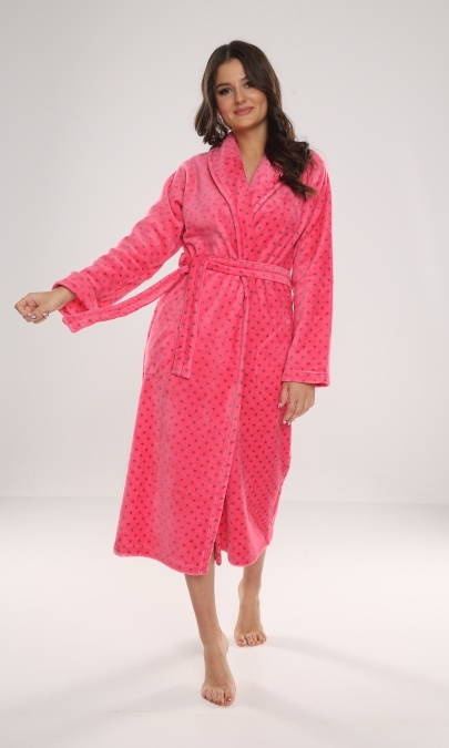 548 Melanie Női hosszú köntös Forex - málna