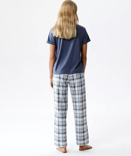 Atlantic NLP-513 női pizsama modal és pamut rövid ujj mintás nadrág