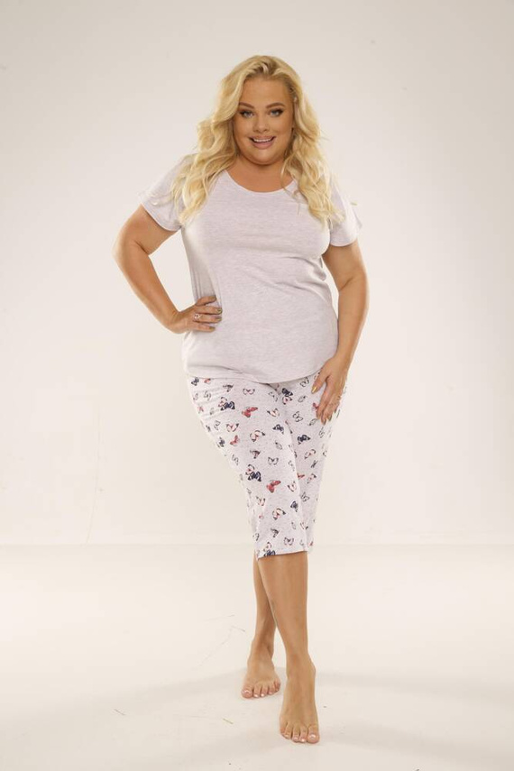 483 Mariposa Forex Női pizsama - bézs melange