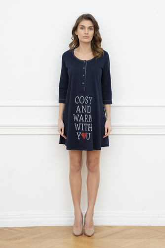 Balzsam Terhesség és szoptatás póló. 3/4 ujjú Italia Fashion - tengerészkék