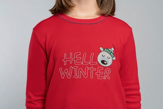 Czoka Lány pizsama Olasz divat - piros