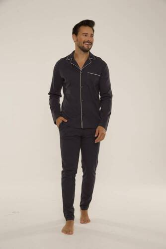 729 Norberto Férfi pizsama De Lafense - grafit