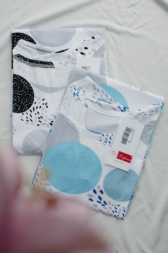 860 Amelia De Lafense hálóing - rövid ujjú, puha viszkóz - türkizkék